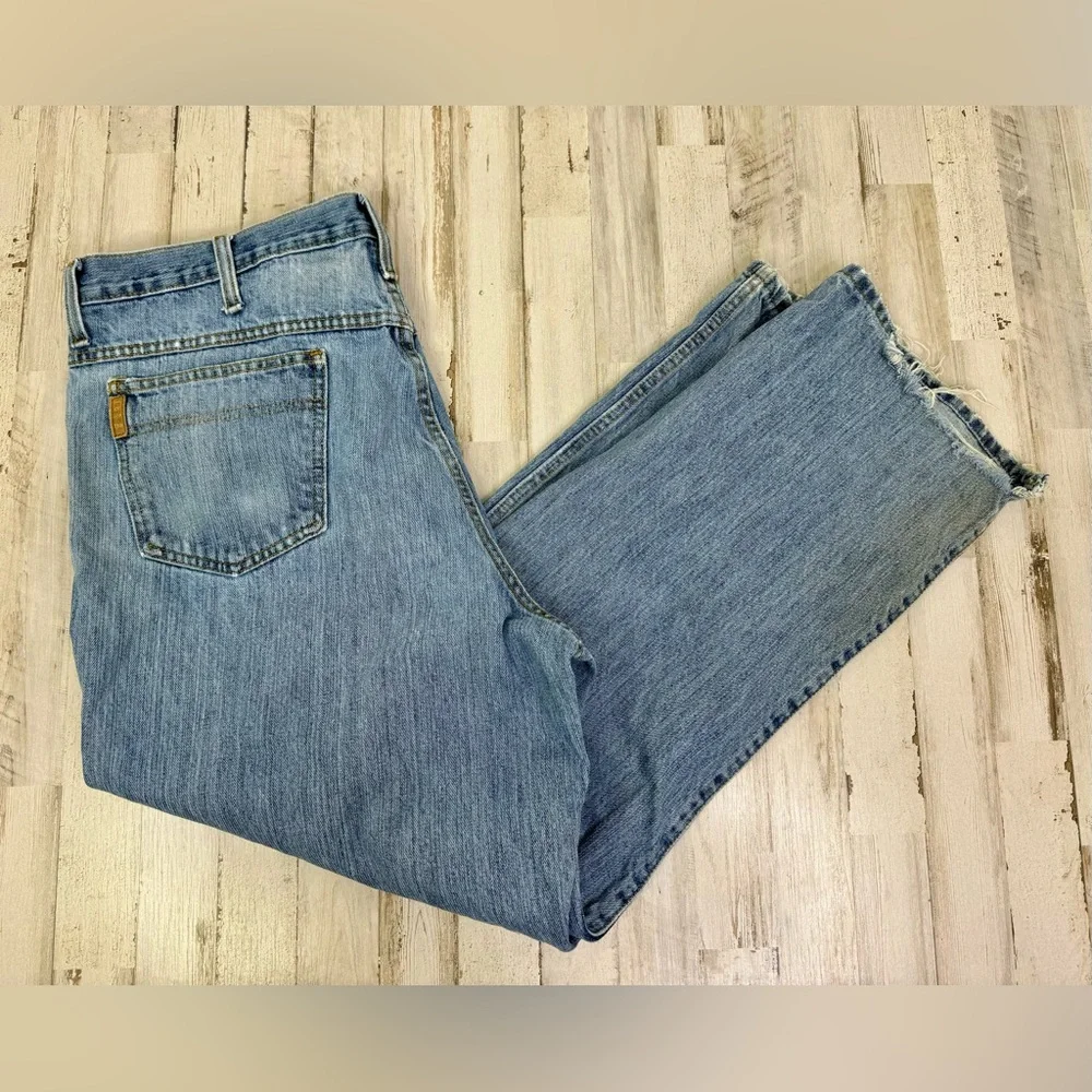 Cinch Up Workwear Straight Light Washed Jeans Men’s 38x30 Denim Thrashed - Picture 1 of 11